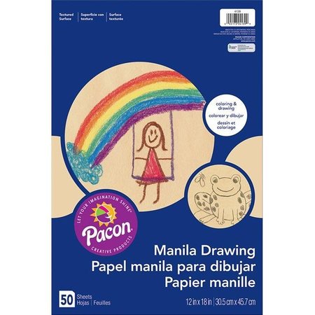 PACON CORPORATION Pacon PAC4139 Manila Drawing Paper 12 X 18 in. - 50 Count PAC4139